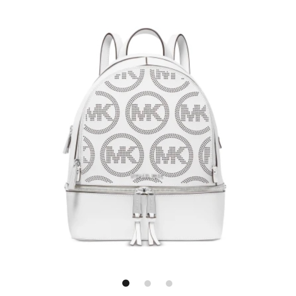 MK monogram Rhea backpack 9-1/2"Wx12-1/2"Hx5"D